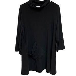 Joseph Ribkoff Mock Neck Tunic Black Sz 10